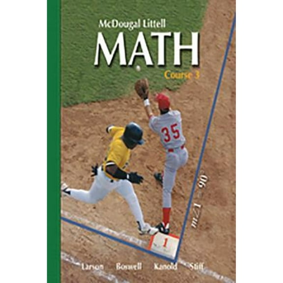 Pre-Owned McDougal Littel Math Course 3: Student Edition 2007 (Hardcover) 0618610715 9780618610716