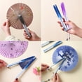 thumbnail image 2 of SDFGTstore Round Magnetic Folding Hand Fan Compactly Coolings Fans For Outdoor Game Christmas Decorations Festival Performances, 2 of 21