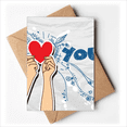 thumbnail image 1 of Holding Heart Sign I Love You Valentine Greeting Cards You are Invited Invitations, 1 of 3