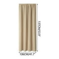 thumbnail image 3 of Blackout Thermal Insulated Curtains for Bedroom & Kitchen - Energy Saving, Noise Reducing, Light Blocking, Easy Install Silk Panels In Solid Scandinavian Colors, 3 of 3