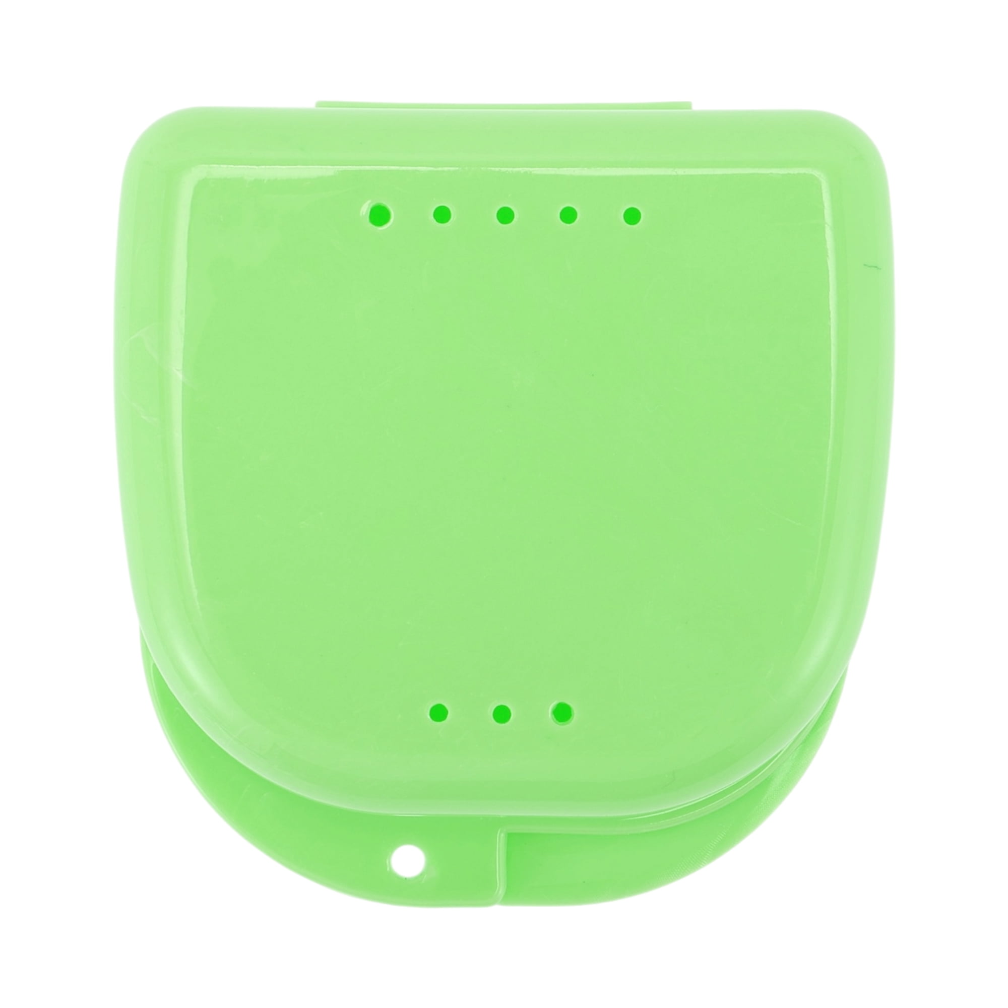 Unique Bargains Strapless Hole Portable Retainer Case Braces Box 1 Pc Cyan