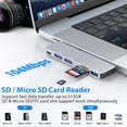 thumbnail image 4 of Adaptador Multipuerto USB C Hertekdo 6en1 Multifuncional para MacBook, 4 of 6