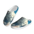 thumbnail image 2 of KLL Starry Sky Cloud Bulldog Pattern Adult Unisex Cozy Slippers,Fuzzy Slip-on Slippers TPR Sole Slippers Comfort Plush Home Footwear for Indoor & Outdoor-46/47, 2 of 7