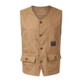 thumbnail image 4 of Fgnfyis Men's Summer Casual Sleeveless Vests Lightweight Outwear Foldable Jacket for Active Tank Top Men Khaki XL, 4 of 7