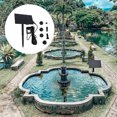 thumbnail image 1 of OULII 1 Set Solar Powered Bird Fountain Kit Black Abs Simple Design for Garden Decorations, 1 of 8