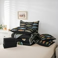 thumbnail image 6 of jejeloiu Fishing And Hunting Bedding Comforter Set 7pcs,Rustic Farmhouse Cabin Queen Bedding Sets,Colorful Lake Fish Queen Sheet Sets For Teens Boys,Breathable Home Decor Reversible, 6 of 8