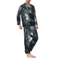 thumbnail image 2 of Kdxio Forest Black Ghost Warrior Men’s Pajama Set Pajamas For Men 2 Piece PJ Set with Men Pajama Pants and Long Sleeve T-Shirt Lounge Set-XX-Large, 2 of 7