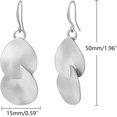 thumbnail image 2 of Gold Earrings 14k Gold Plated Dangle Earrings for Women Hammered Disc Geometric Teardrop Baroque Pearls Big Gold Hoops Dangle Earrings Gifts, 2 of 3