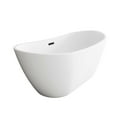 thumbnail image 5 of Elegant Kitchen & Bath BT10372GW-MBK 72 in. Soaking Bathtub, Glossy White with Matte Black Trim, 5 of 8
