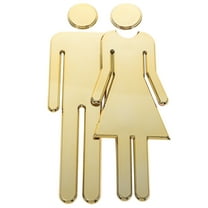 Men's and Women's Bathroom Signs, Washroom Door Decor, Identification Signage, Restroom Emblems for Home and Office