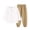 Khaki, variant on 2 Piece Sets for Girls Back to School Uniform Long Sleeve Tops Joggers Pants Casual Sports Outfit 0-8Y