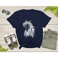 thumbnail image 3 of Cool Horse Pony Lover Gift Shirt For Men Women Kids Girls Boys Aesthetic Horse Lover Gift Ideas Tshirt Graphic Horse Head Silhouette T-shirt, 3 of 8