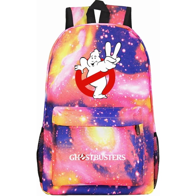 Ghostbusters Canvas Daypack Waterproof Bookbag-Lightweight Knapsack Classic Durable Bagpack for Travel
