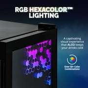 Newair Prismatic Series 85 Can Stainless Steel Door Beverage Refrigerators, Hexacolor