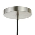 thumbnail image 2 of Industrial 1-Light Pendant in contemporary nickel with seeded glass shade for, kitchen, dining room, living room, or foyer, 2 of 5