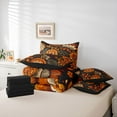 thumbnail image 6 of Homewish Female Men Women Rustic Bohemian Floral Bedding Comforter Set 7pcs,Chic Flowers Blossoms Queen Bedding Sets Super Cozy,Retro Vintage Exotic Style Queen Sheet Sets, 6 of 8