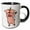 Black/White, variant on 3drose, Funky Creative Dabbing Dance Flying Unicorn Pig Art, 11oz Two-tone Black Mug