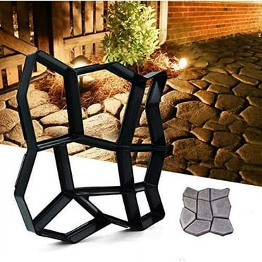 Eastbuy Walk Maker Concrete Molds for Stepping Stones Reusable Heavy Duty Paving Pavement Molds