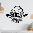 thumbnail image 5 of Handmadetneonsign Master Chef Metal Wall Art, Chef Hat Name Metal Wall Decor, Restaurant Wall Decor, 5 of 5