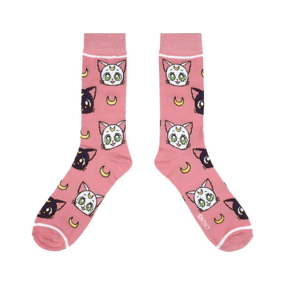 Sailor Moon Crystal Luna & Artemis Men's Crew Socks