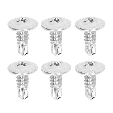 

Self Drilling Screws Drill Screw 250PCS Fasteners For Metal For Plastic Round Washer Head