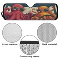 thumbnail image 6 of Uorisanigo Windshield Sun Shade Suitable for Jeep Wrangler JK JKU JL JLU 1997-2023 & Jeep Gladiator JT 2020-2023 16.5"x52.5" Funny Octopus Driving Front Window Sun Shade for Car Accessories, 6 of 7