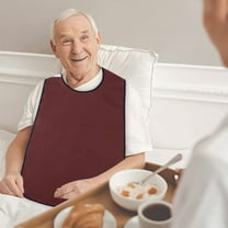 Adult Bibs, Washable Bibs for Adults, Adjustable Eating Bibs for Seniors and Disabled, Large Cloth Clothing Protectors for Elderly Men and Women