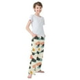thumbnail image 3 of FORMRS Boys Pajama Pants with Pockets Size 11-12Y Kids Lounge Sleep Bottoms, Simple Clouds, 3 of 8