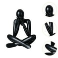 thumbnail image 6 of deevoka Abstract Figure Sculpture Creative for Table Centerpiece Cabinet Living Room Black, 6 of 9