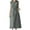 Gray, variant on Women's Casual Summer Sleeveless Dresses Solid Cotton Linen Midi Dresses Drawstring Waisted Crew Neck Dresses Loose Fit Casual Long Sundresses Beige S