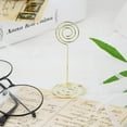 12Pcs Circle Shape Table Number Clip,Metal Wires Memo Clip,Paper Clip
