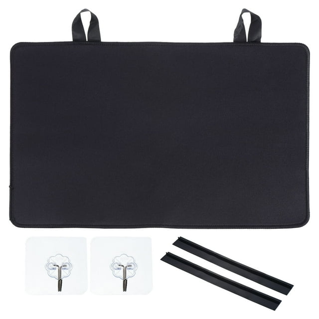 Cubierta de estufa para estufa eléctrica, 16.5" x 11" Cubierta de vidrio resistente al calor, tapete protector de encimera negro