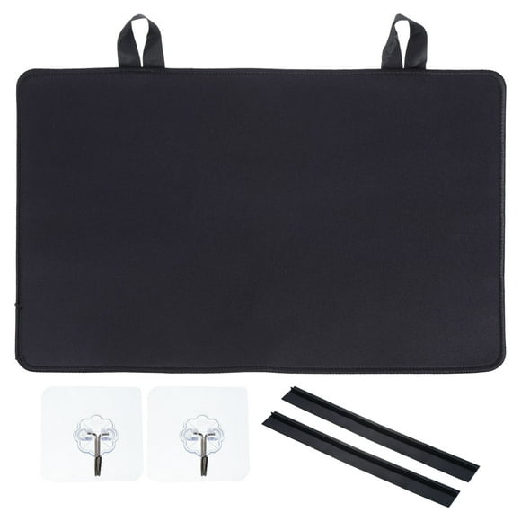Cubierta de estufa para estufa eléctrica, 16.5" x 11" Cubierta de vidrio resistente al calor, tapete protector de encimera negro