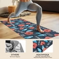 thumbnail image 4 of Pioneer Flower Floral Print Pattern Hot Yoga Mat Towel Non Slip for Hot Yoga - Quick-Drying Yoga Mat Cover with 4 Corner Pockets with Travel Bag - Hot Yoga Towel Non Slip 70"x26", 4 of 6