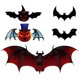 thumbnail image 2 of 12 Pcs 3D Halloween Stickers Bat Demon Pumpkin Shape Sticky Anti-slip Spooky Halloween Party Wall Decoration Home Office Classroom Create Eerie Atmosp, 2 of 4