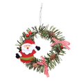 thumbnail image 3 of Guirnalda colgante para árbol de Navidad, adorno navideño, accesorios de , guirnalda de pared, Mini corona decorativa de Navidad, decoraciones navideñas Papá Noel BLESIY Mini corona navideña, 3 of 8