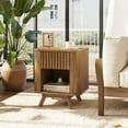 thumbnail image 2 of Costway 1 PCS Wood Nightstand with Drawer & Open Shelf Storage Home Bedside Table for Bedroom, 2 of 10