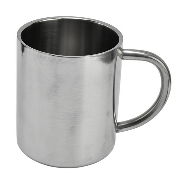Tasses à Café en Acier Inoxydable 300ml Double Couche Miroir pour Camping Extérieur RV Maison Bureau Tasses à Café en Acier Inoxydable 300ml Double Couche Miroir pour Camping Extérieur RV Maison Bureau