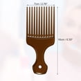 thumbnail image 2 of Unique Bargains 1 Pc Women Durable Hair Insert Comb for Curly Thick Wavy Straight Hair Brown ABS, 2 of 6