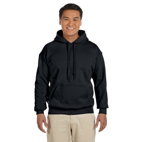 Gildan Mens Heavy Blend Hooded Sweatshirt, S, Black