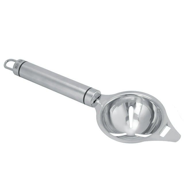 Separador de huevos, separador de yemas de huevo de acero inoxidable, colador de yemas, diseño elevado