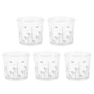 Disposable 8oz/240ml Graduated Clear Plastic Measuring Cups for Mixing  Paint, Epoxy, Resin, Art Supplies, Slime - 50 Pack 