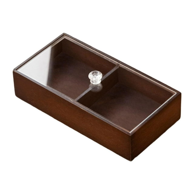 Siruishop Plateau de Service Divisé Plateau Apéritif pour Salle à Manger Intérieur Extérieur Ferme 2 Compartiments