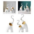 thumbnail image 1 of Juego de 3 Piezas Decoración de Estatua de Adornos Coleccionables perfecl escultura artesanal blanco, 1 of 8