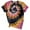 Brown, variant on GDREDA Womens T Shirts Short Sleeve O Neck Loose Fit Summer Casual Tops Shirt T Shirt