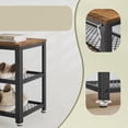 thumbnail image 4 of VASAGLE, Estante para Zapatos de 3 Niveles, Banco de Almacenamiento con estantes de Malla metálica y Asiento, Organizador de Zapatos de pie última intervensión para Entrada, 11.8 x 39.4 x 17.7, 4 of 4