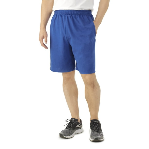 Fruit of the Loom Men's Platinum Jersey Shorts with Side Pockets