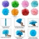 thumbnail image 5 of Decoraciones para fiestas Decoración del festival de cumpleaños - 33 piezas Guirnalda de banderines de confeti de abanico de pompones de papel multicolor para decoración de fiesta, 5 of 5