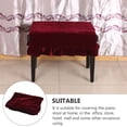 thumbnail image 4 of MasteelfCA Pleuche Piano Stool Cover Single Piano Chair Protective Cover Piano Bench Cover, 4 of 7