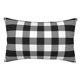thumbnail image 1 of Fotbe White And Black Plaid Funda de Almohada Decorativa Estilo Occidental, Lujo en Algodón, Fundas para Almohadas King, Cojín Estampado para Decoración del Hogar-20"x30", 1 of 6